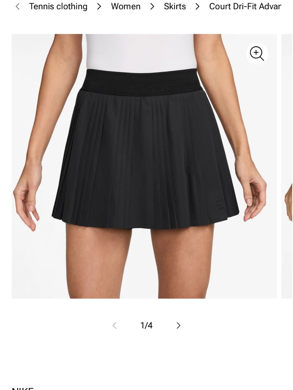 NikeCourt Advantage
Women's Dri-FIT Pleated Tennis Skirt - Small
